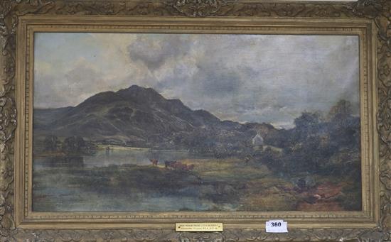 Attributed to Alexander Fraser Junior R.S.A. (1828-1899) Ben Venue from Loch Achray 40 x 73cm